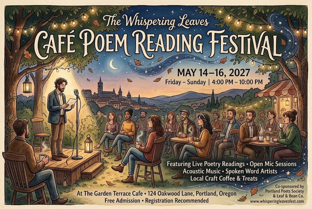 The Whispering Leaves Café Poem Reading Festival